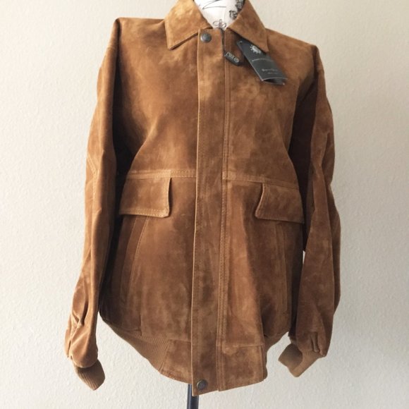 NWT Alta Moda V MADE IN ITALY 🇮🇹 Bomber Jacket - Picture 2 of 4